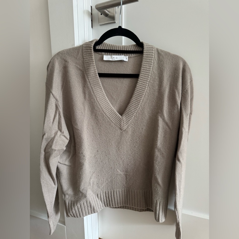 IRO Light Beige Knit Top